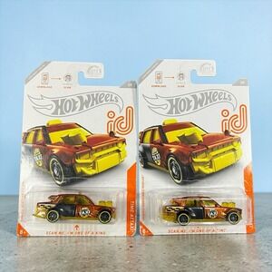 2019 Hot Wheels id Lot Of 2 Time Attaxi 1/64 Diecast Cars 3/8